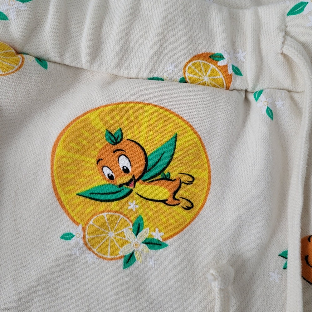 Disney Parks Orange Bird Drawstring Shorts Womens M Epcot Vacation Resort Wear - Picture 7 of 9